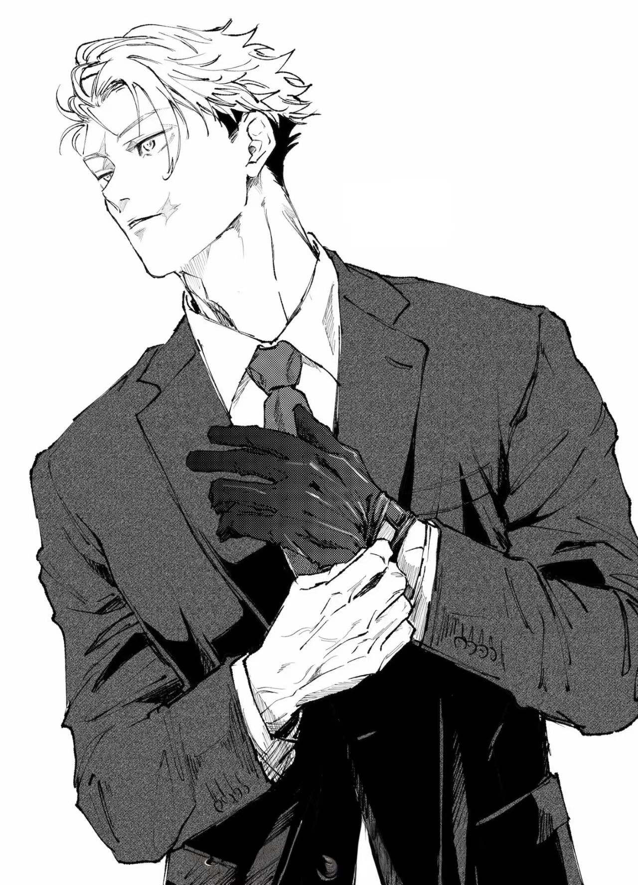 三十岁左右男性专业网络安全专家头像，穿深蓝色西装，黑色短发，眼神专注，白色背景，专业商务摄影风格